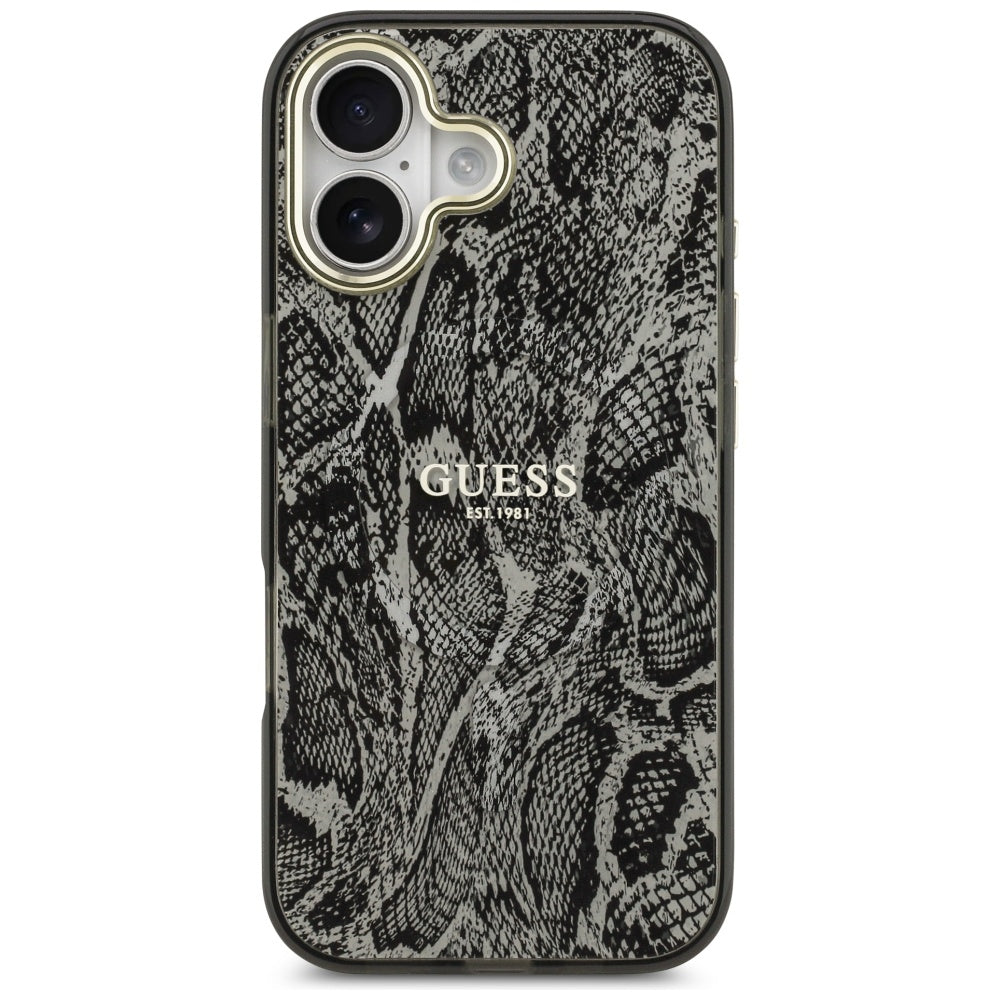 Guess Python Pattern MagSafe Case for iPhone 17 - Black_2
