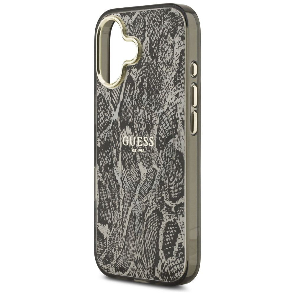 Guess Python Pattern MagSafe Case for iPhone 17 - Black_5