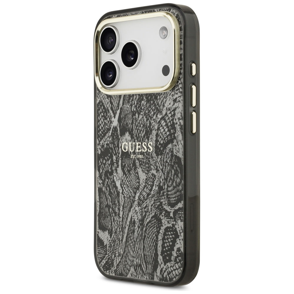 Guess Python Pattern MagSafe Case for iPhone 17 Pro - Black_1