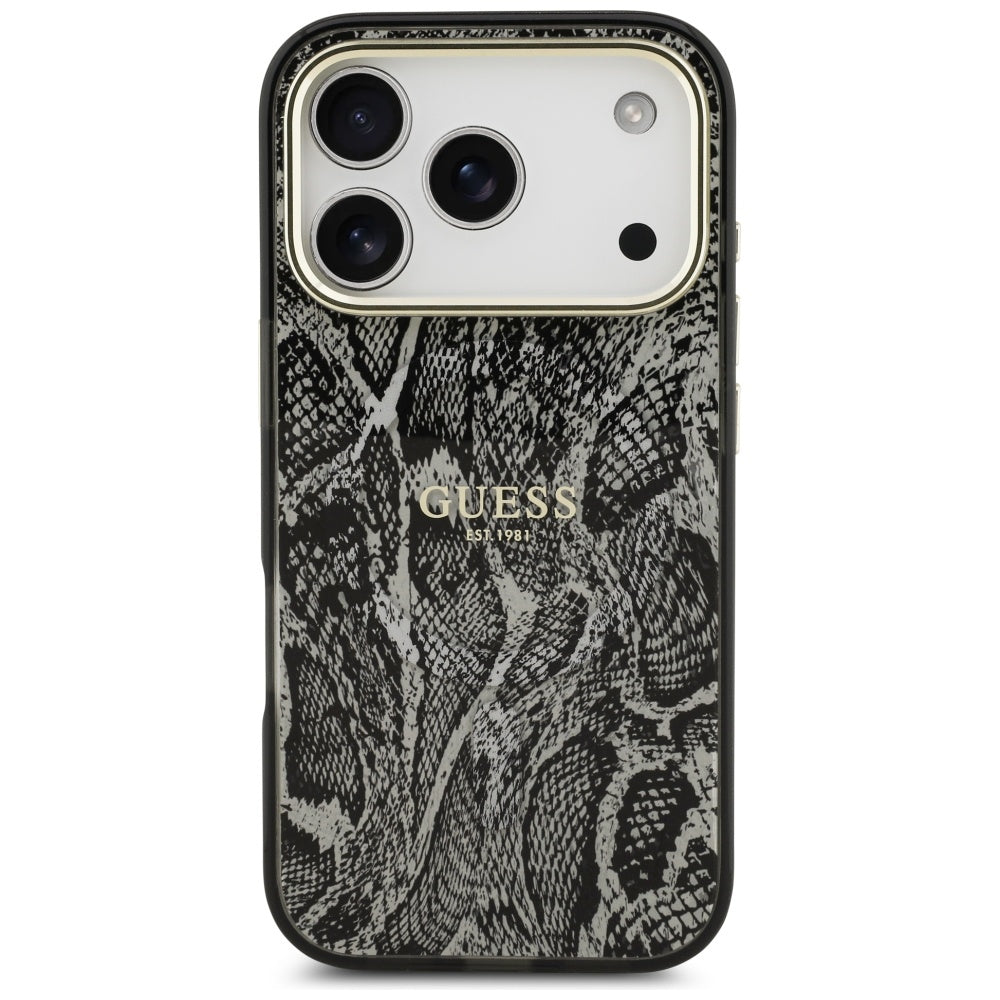 Guess Python Pattern MagSafe Case for iPhone 17 Pro - Black_2