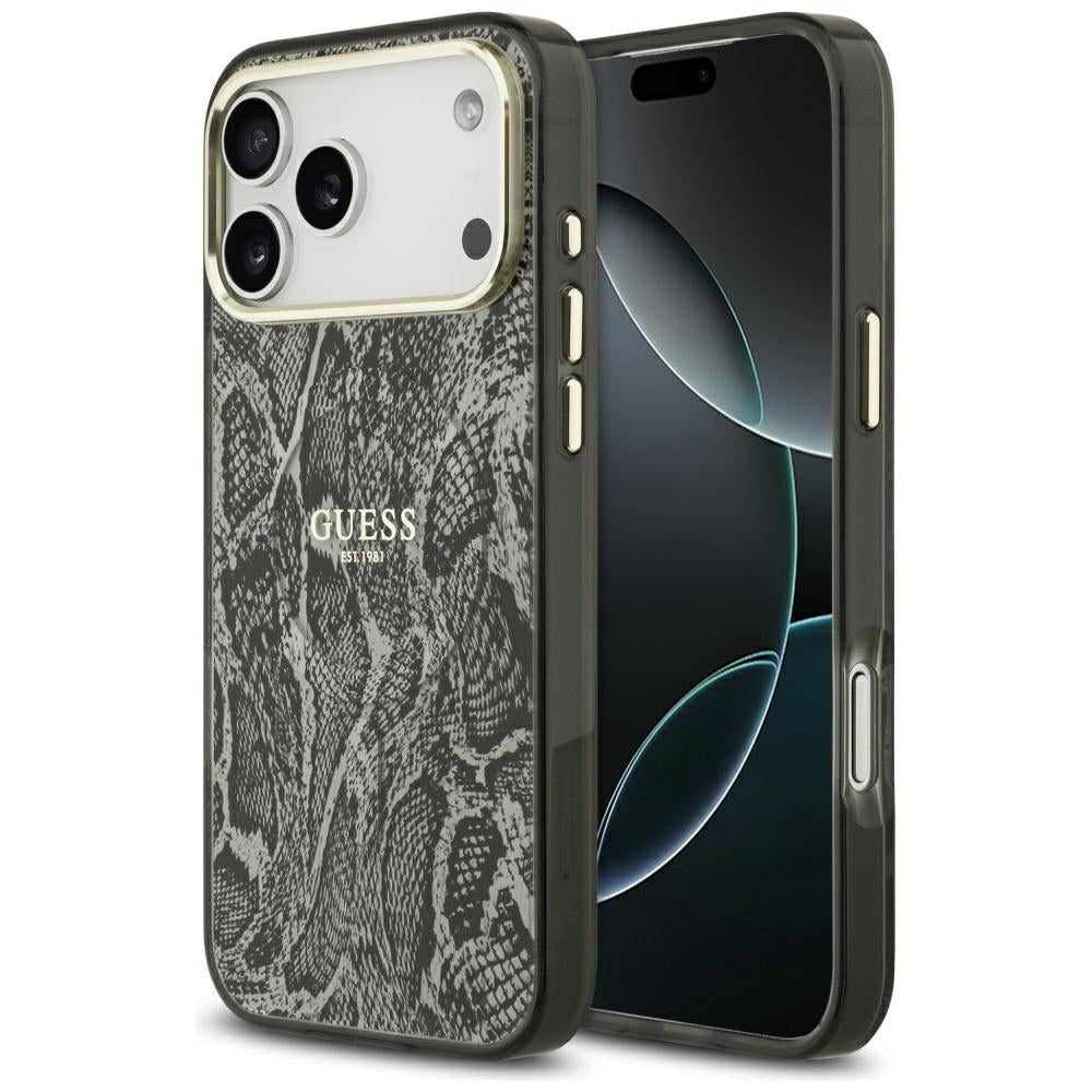 Guess Python Pattern MagSafe Case for iPhone 17 Pro Max - Black_0