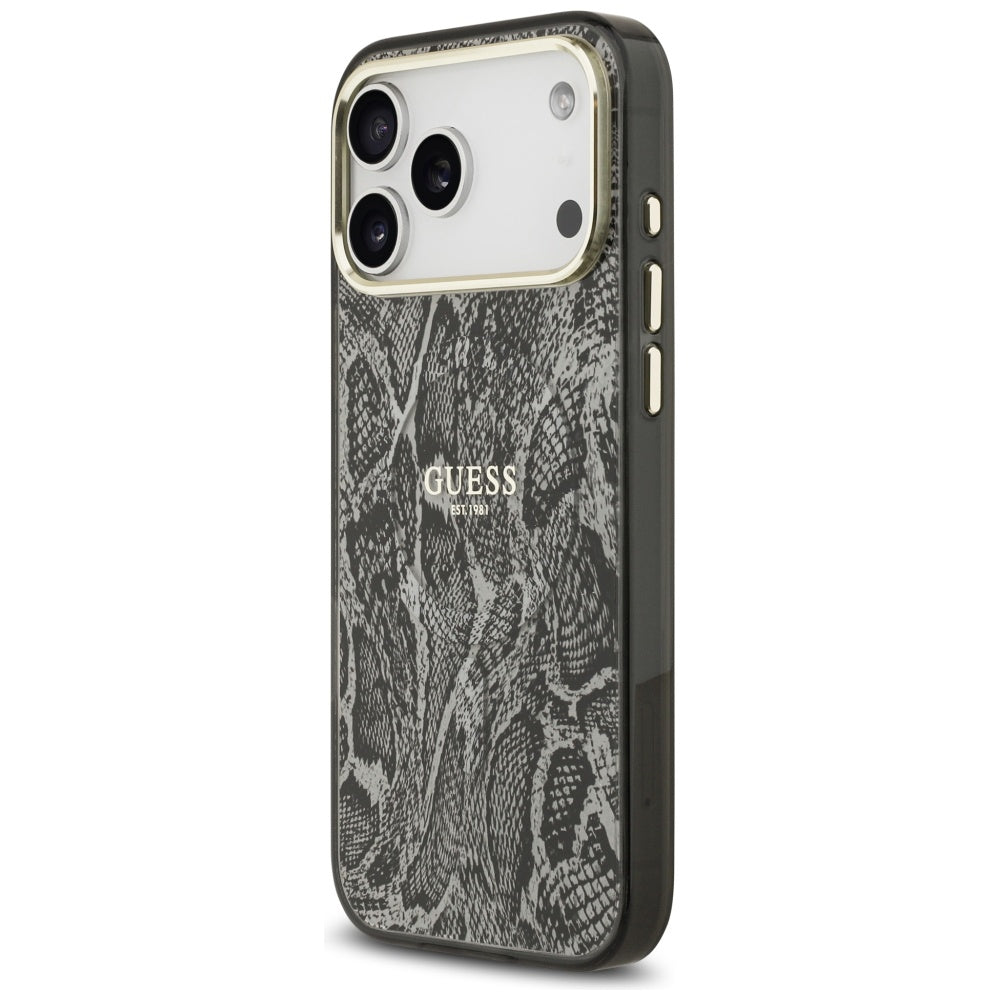 Guess Python Pattern MagSafe Case for iPhone 17 Pro Max - Black_1