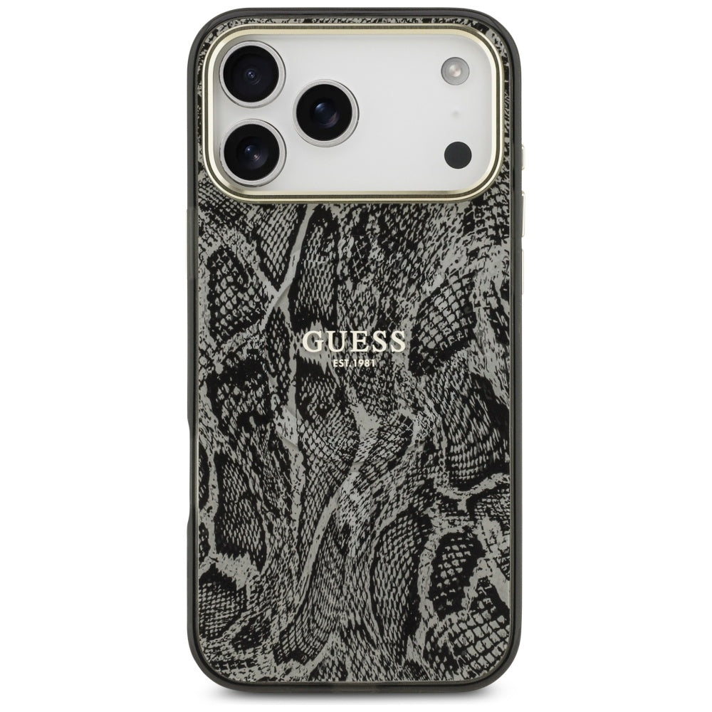 Guess Python Pattern MagSafe Case for iPhone 17 Pro Max - Black_2