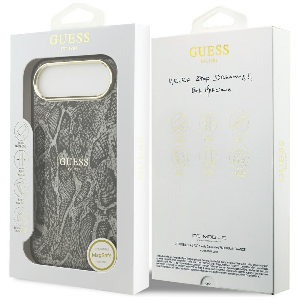 Guess Python Pattern MagSafe Case for iPhone Air - Black_7