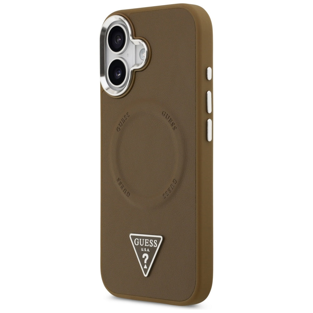 Guess Triangle Logo MagSafe case for iPhone 17 - brown_1