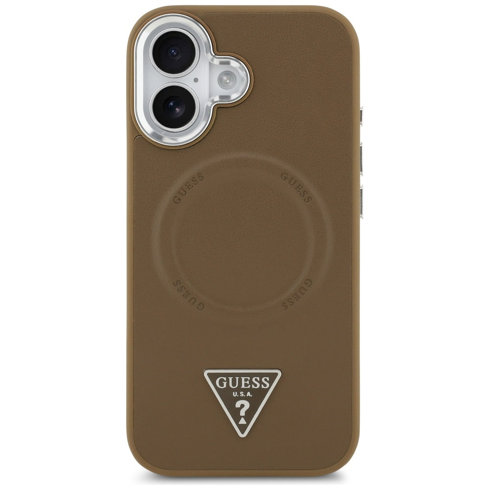 Guess Triangle Logo MagSafe case for iPhone 17 - brown_2