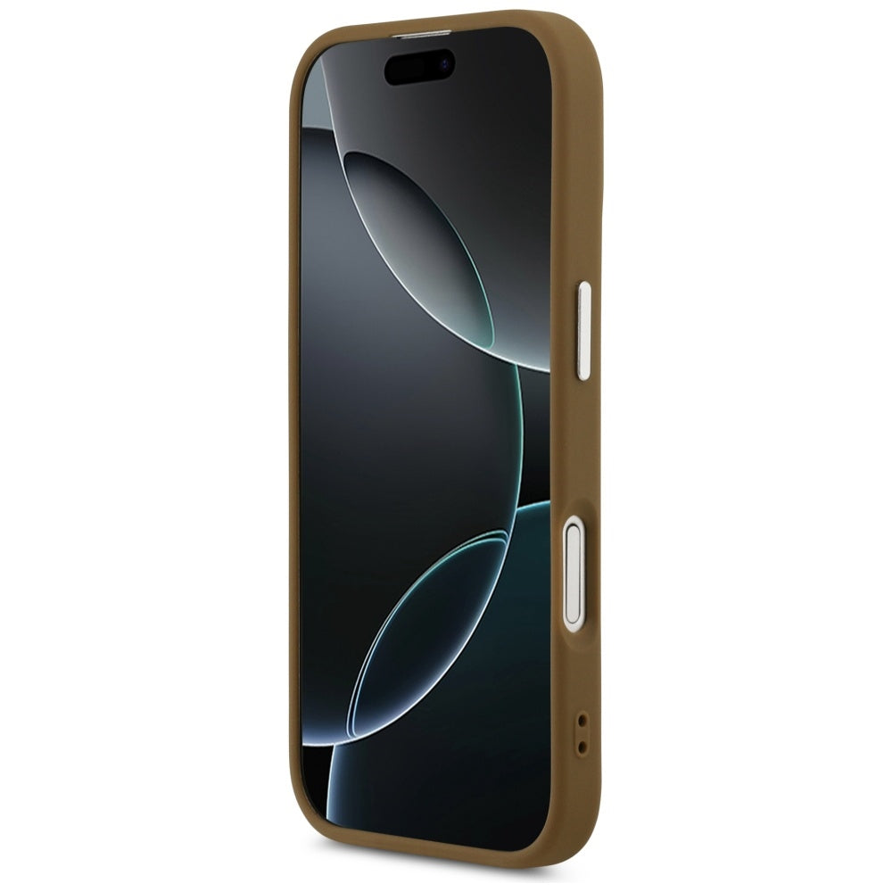 Guess Triangle Logo MagSafe case for iPhone 17 - brown_4