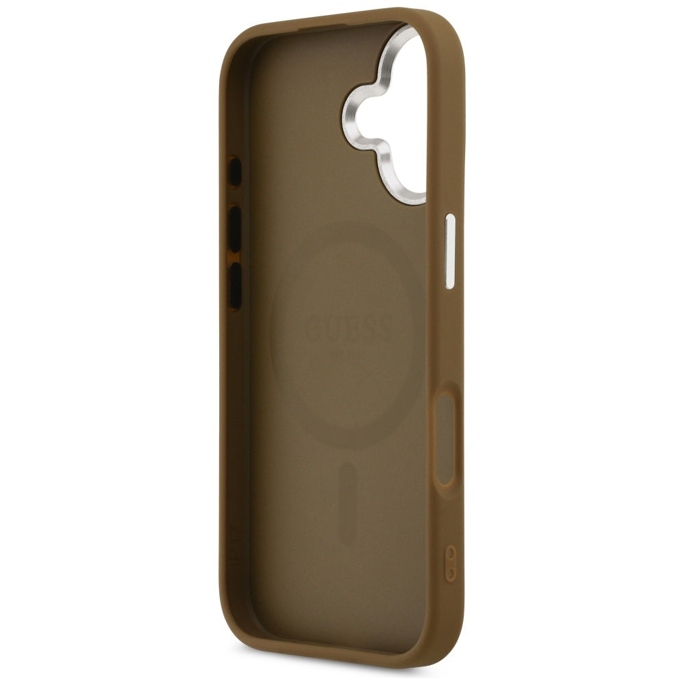 Guess Triangle Logo MagSafe case for iPhone 17 - brown_6