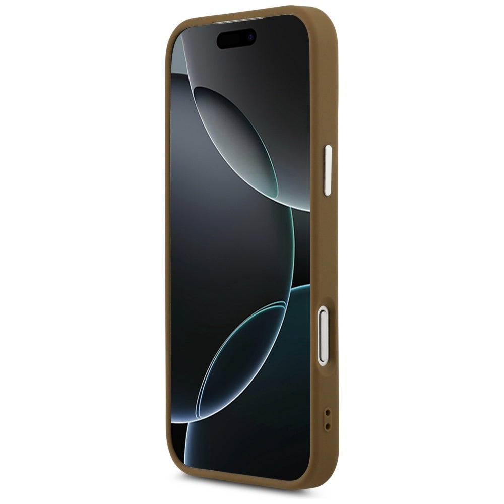 Guess Triangle Logo MagSafe case for iPhone 17 Pro - brown_4