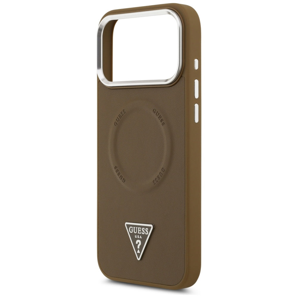 Guess Triangle Logo MagSafe case for iPhone 17 Pro - brown_5