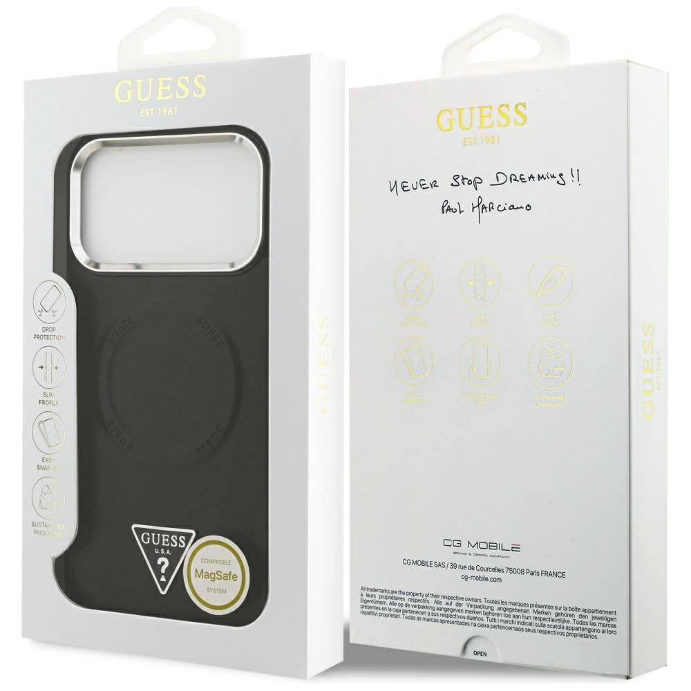 Guess Triangle Logo MagSafe Case for iPhone 17 Pro Max - Black_7