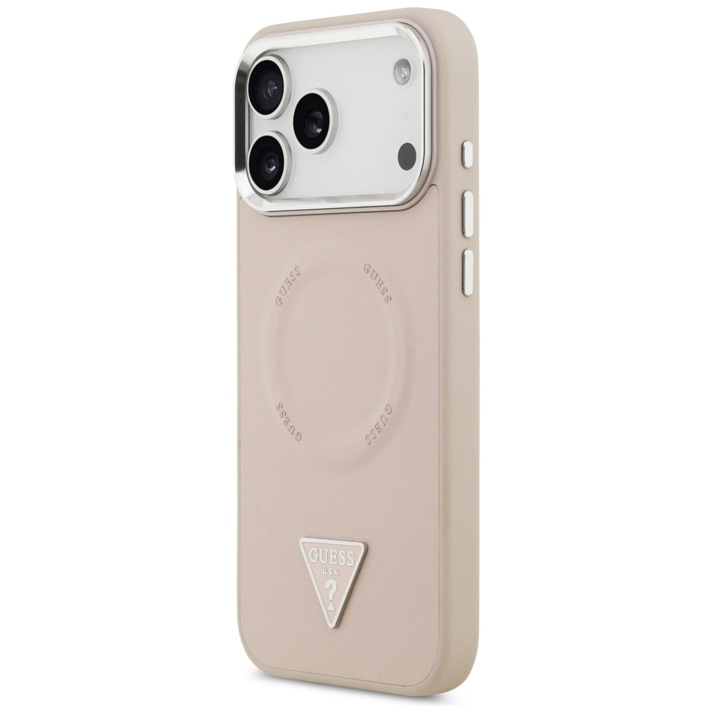 Guess Triangle Logo MagSafe Case for iPhone 17 Pro Max - Pink_1
