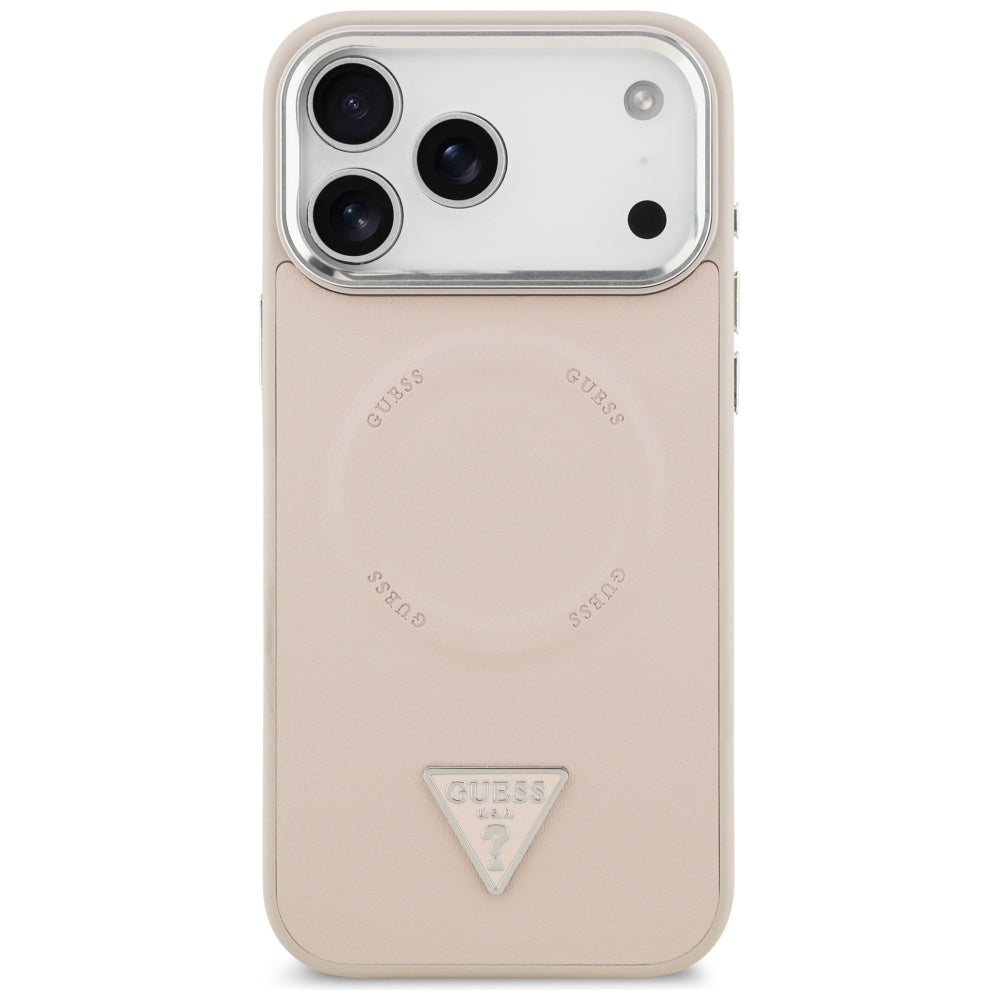 Guess Triangle Logo MagSafe Case for iPhone 17 Pro Max - Pink_2