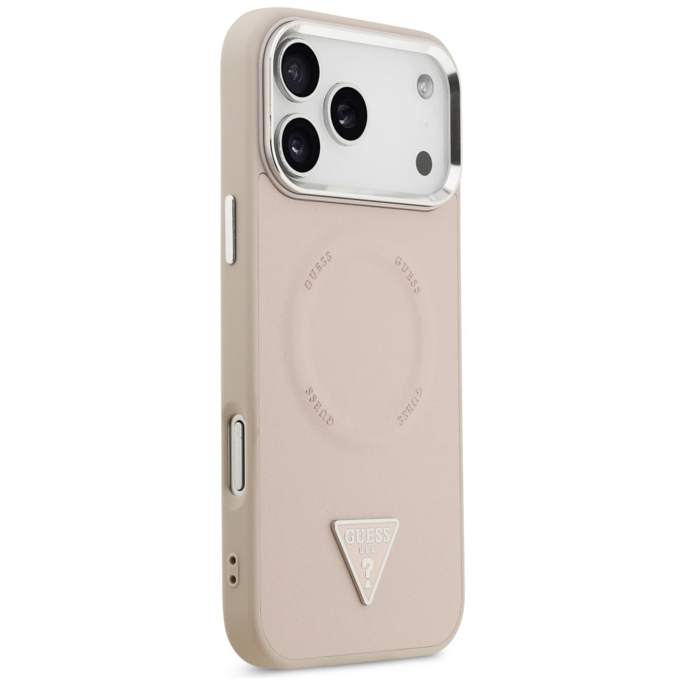 Guess Triangle Logo MagSafe Case for iPhone 17 Pro Max - Pink_3