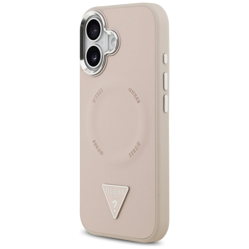 Guess Triangle Logo MagSafe case for iPhone 17 - pink_1