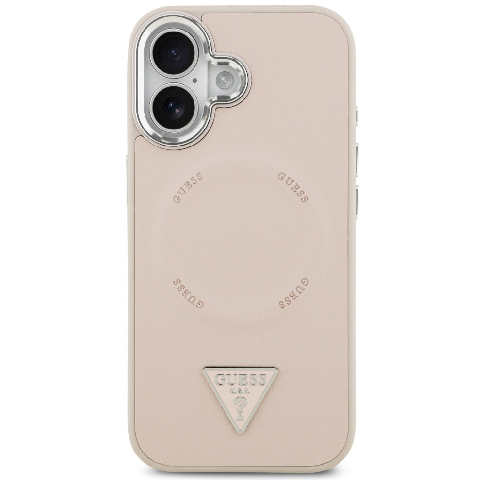 Guess Triangle Logo MagSafe case for iPhone 17 - pink_2