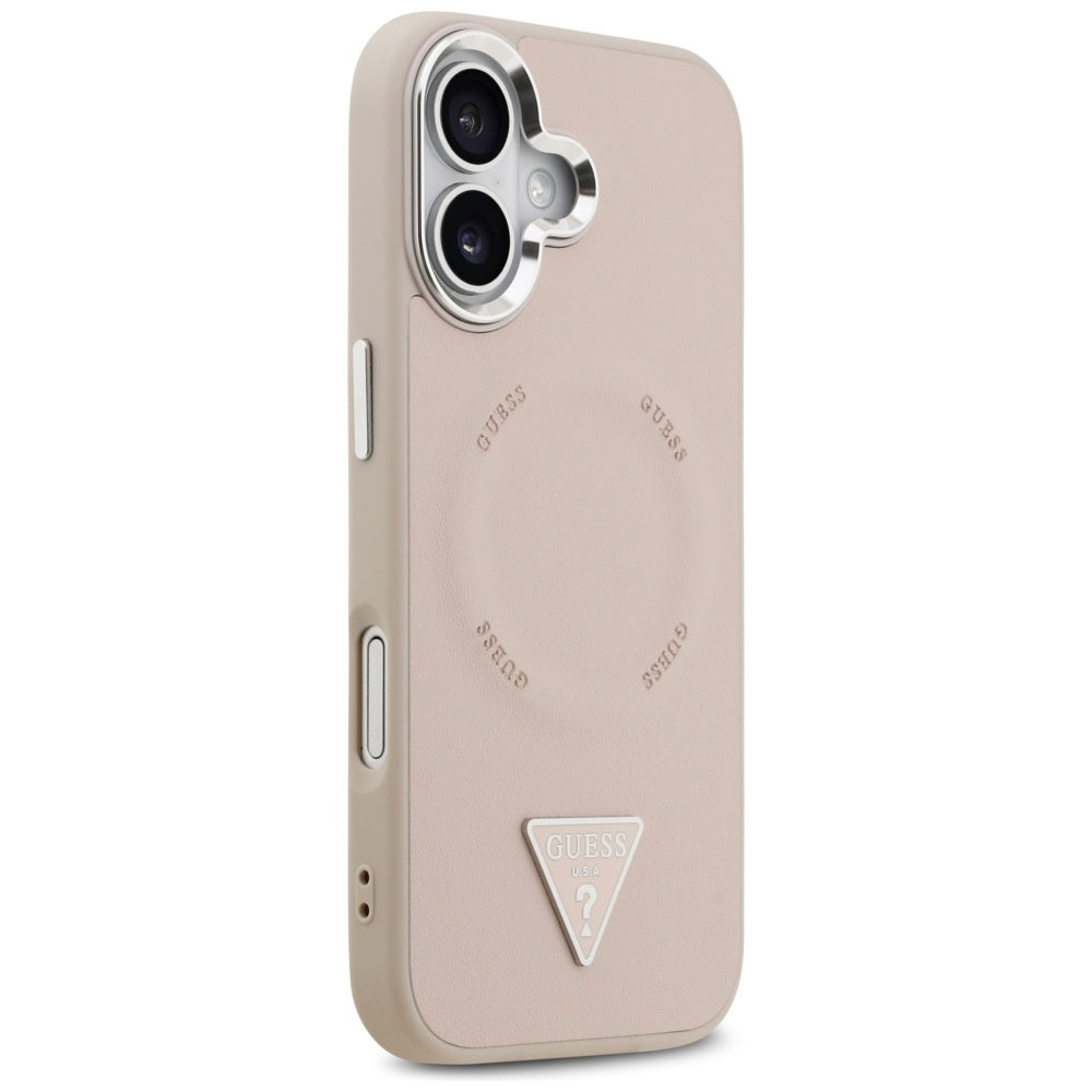 Guess Triangle Logo MagSafe case for iPhone 17 - pink_3
