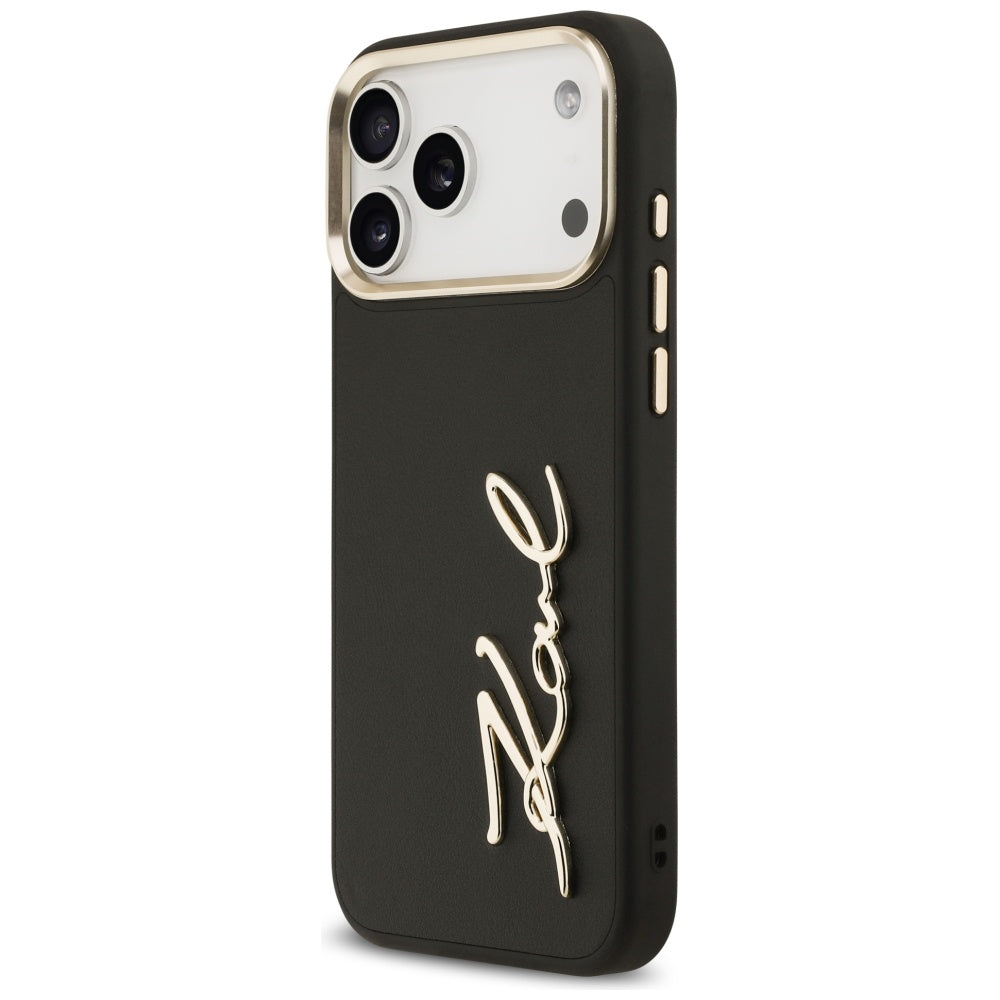 Karl Lagerfeld Karl Script Logo Case for iPhone 17 Pro Max - Black_1