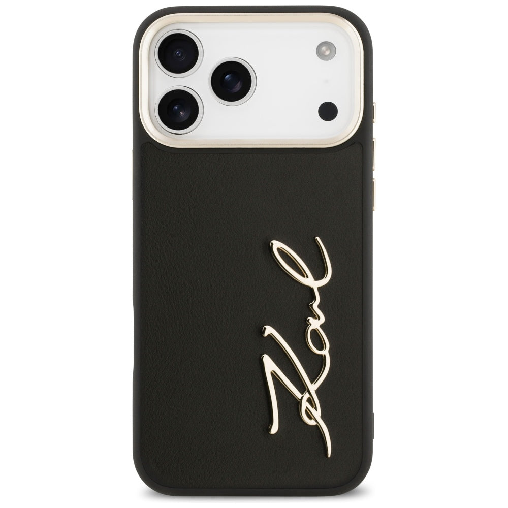 Karl Lagerfeld Karl Script Logo Case for iPhone 17 Pro Max - Black_2