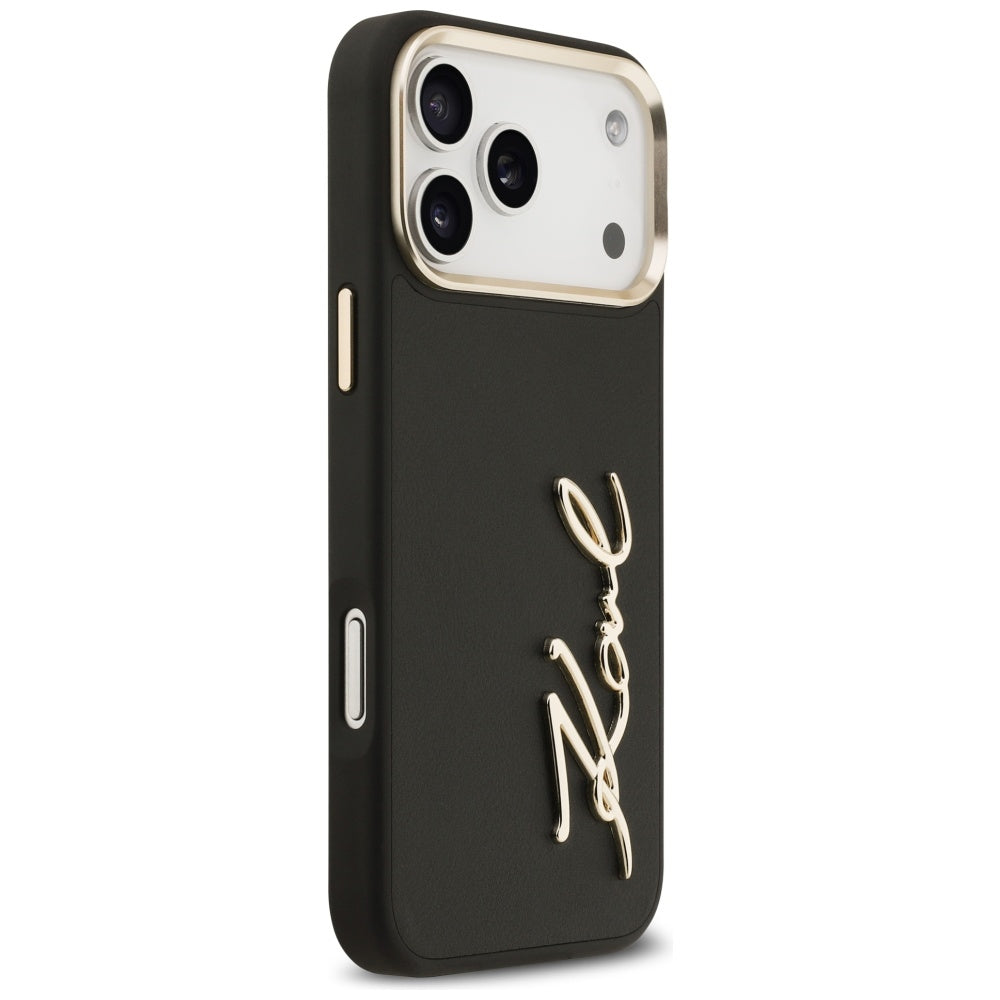 Karl Lagerfeld Karl Script Logo Case for iPhone 17 Pro Max - Black_3