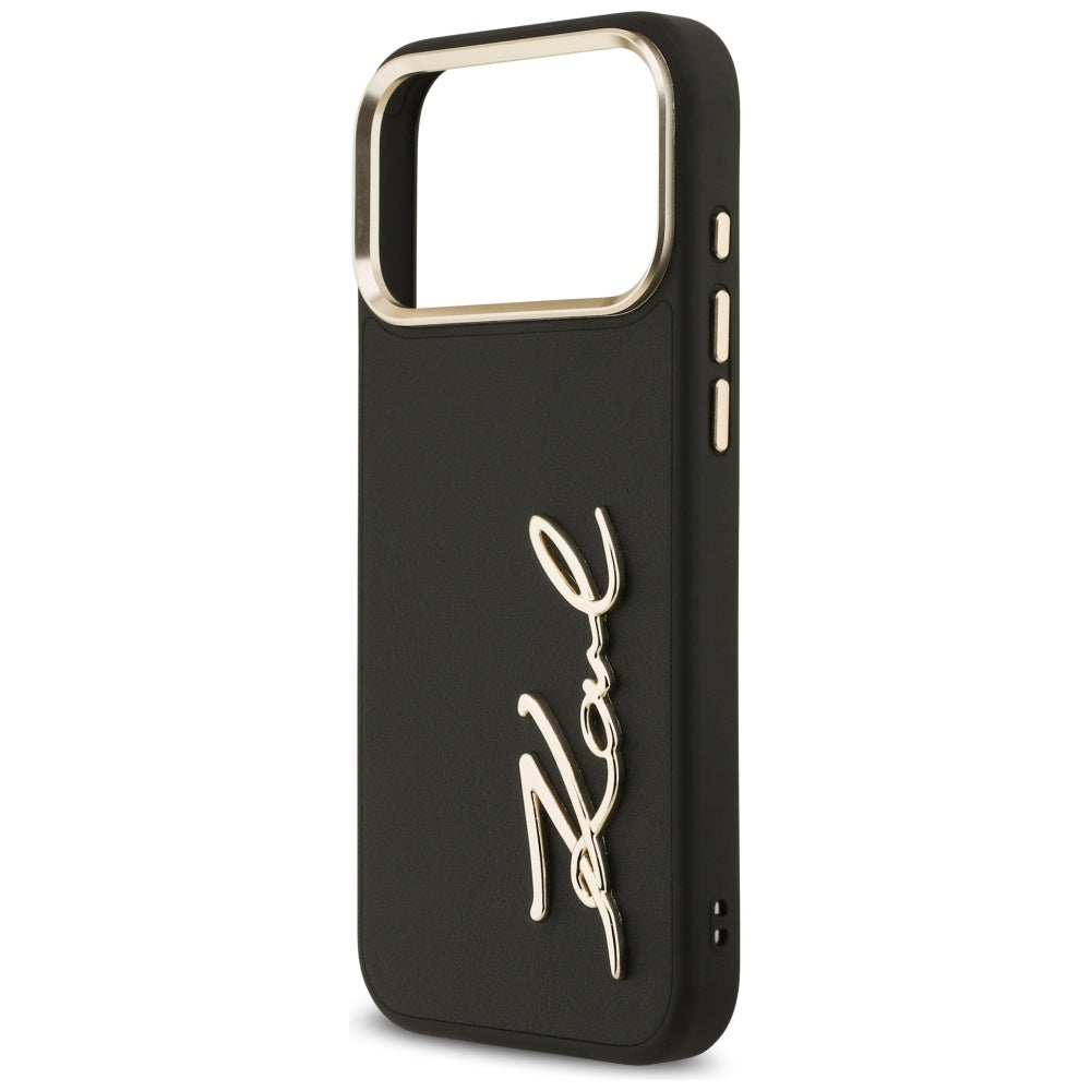Karl Lagerfeld Karl Script Logo Case for iPhone 17 Pro Max - Black_5