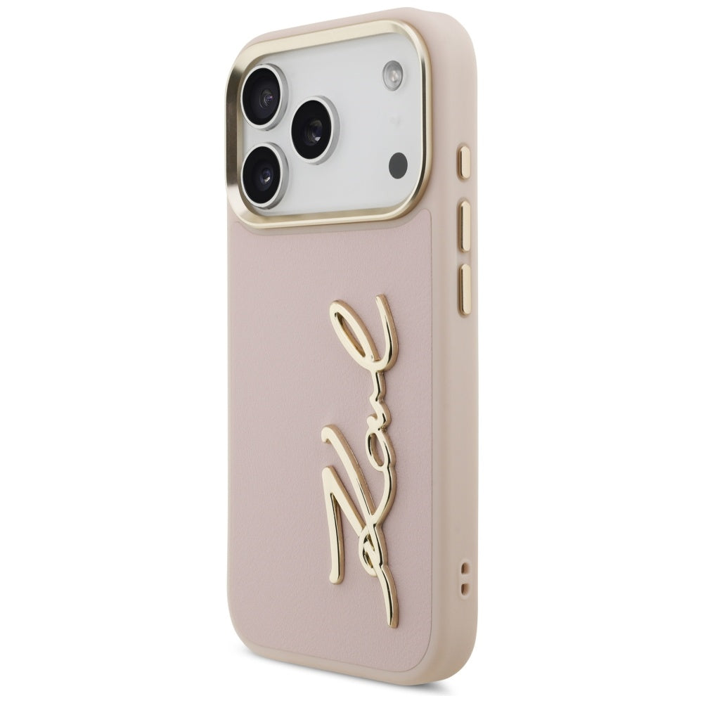 Karl Lagerfeld Karl Script Logo iPhone 17 Pro Case - Pink_1
