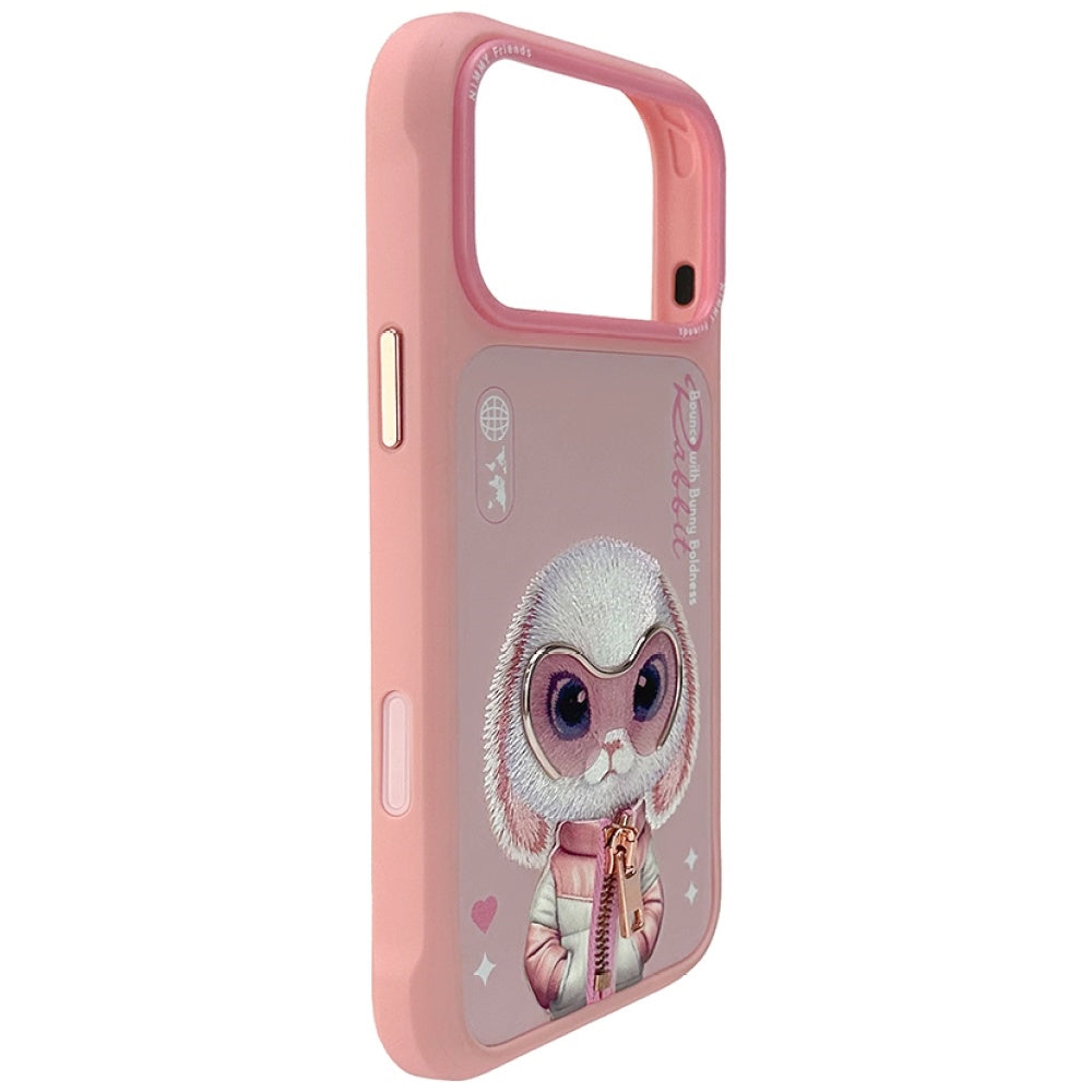 Capa iPhone 17 Pro NIMMY / Rosa / Nimmy Cool&Cute 2.0 Rabbit Case_1