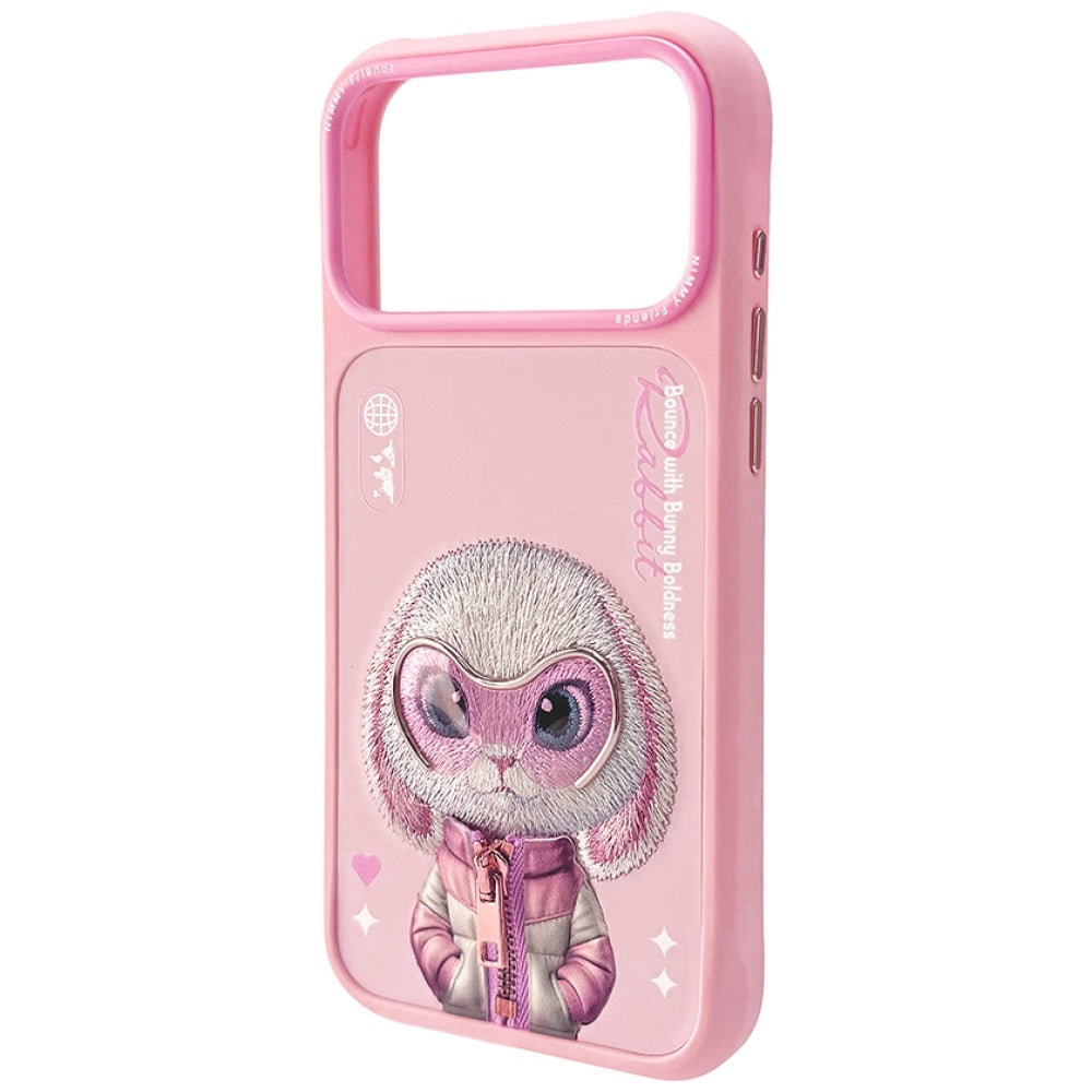 Capa iPhone 17 Pro NIMMY / Rosa / Nimmy Cool&Cute 2.0 Rabbit Case_2