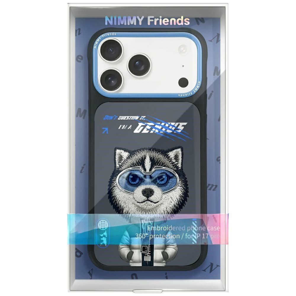 Capa para iPhone 17 Pro NIMMY / Preto / Cool&Cute 2.0 Wolf_6