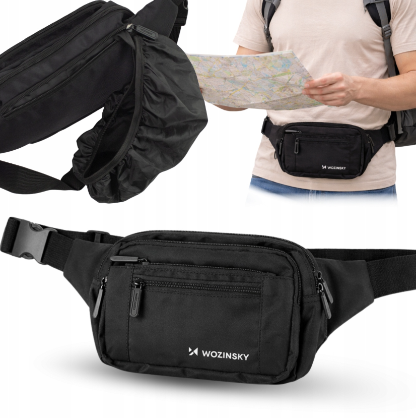 Wozinsky WSB-W1 unisex shoulder bag with adjustable strap, waterproof - black_12