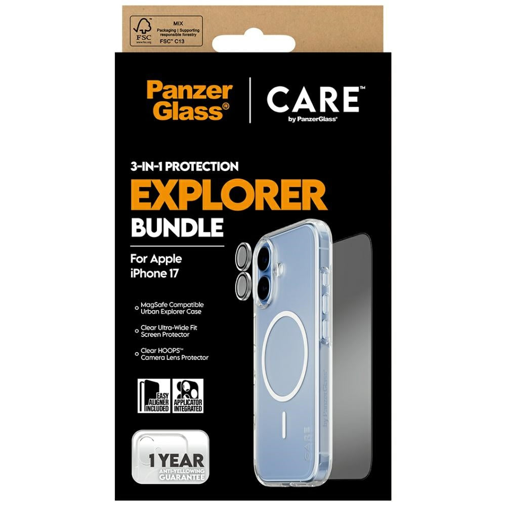 Protector de Tela PanzerGlass / 3-em-1 Explorer Set iP 17 / Preto_4