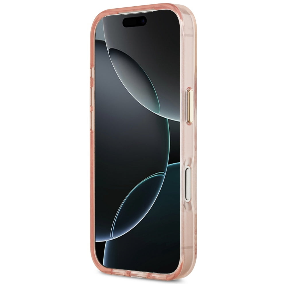 Guess Jungle Tonal Triangle MagSafe Case for iPhone 17 Pro Max - Pink_4