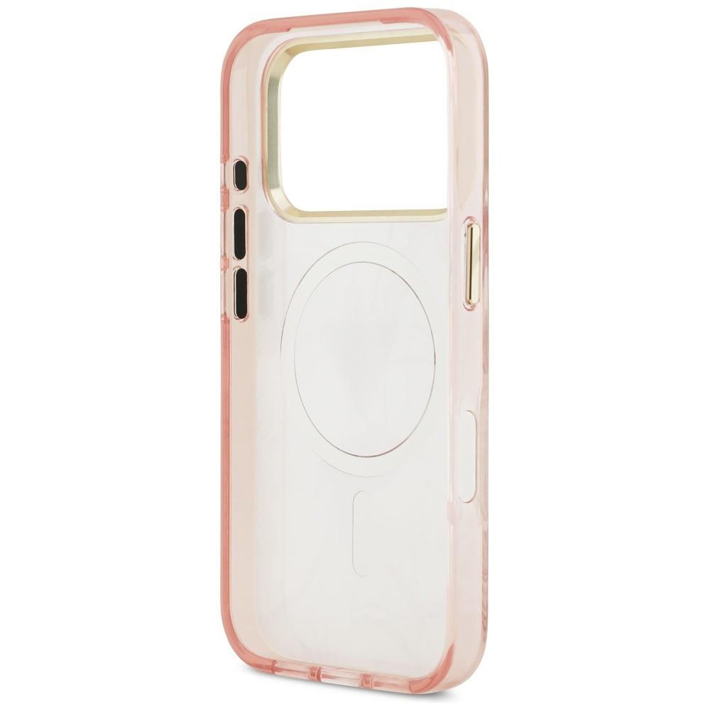Guess Jungle Tonal Triangle MagSafe Case for iPhone 17 Pro Max - Pink_6