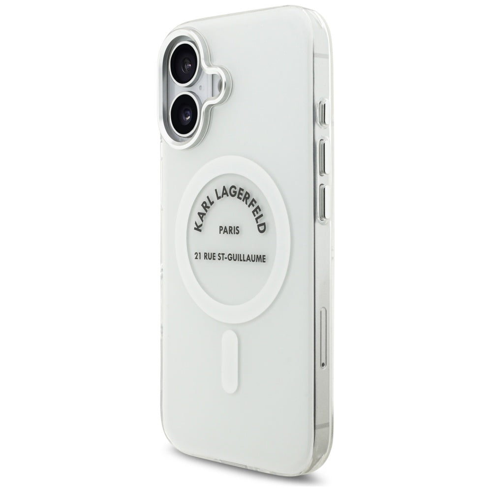 Karl Lagerfeld IML Karl RSG Logo MagSafe Case for iPhone 17 - Transparent_1