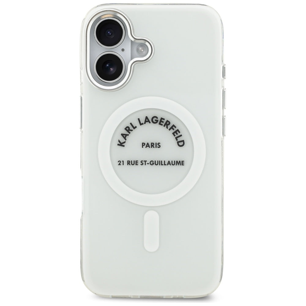 Karl Lagerfeld IML Karl RSG Logo MagSafe Case for iPhone 17 - Transparent_2
