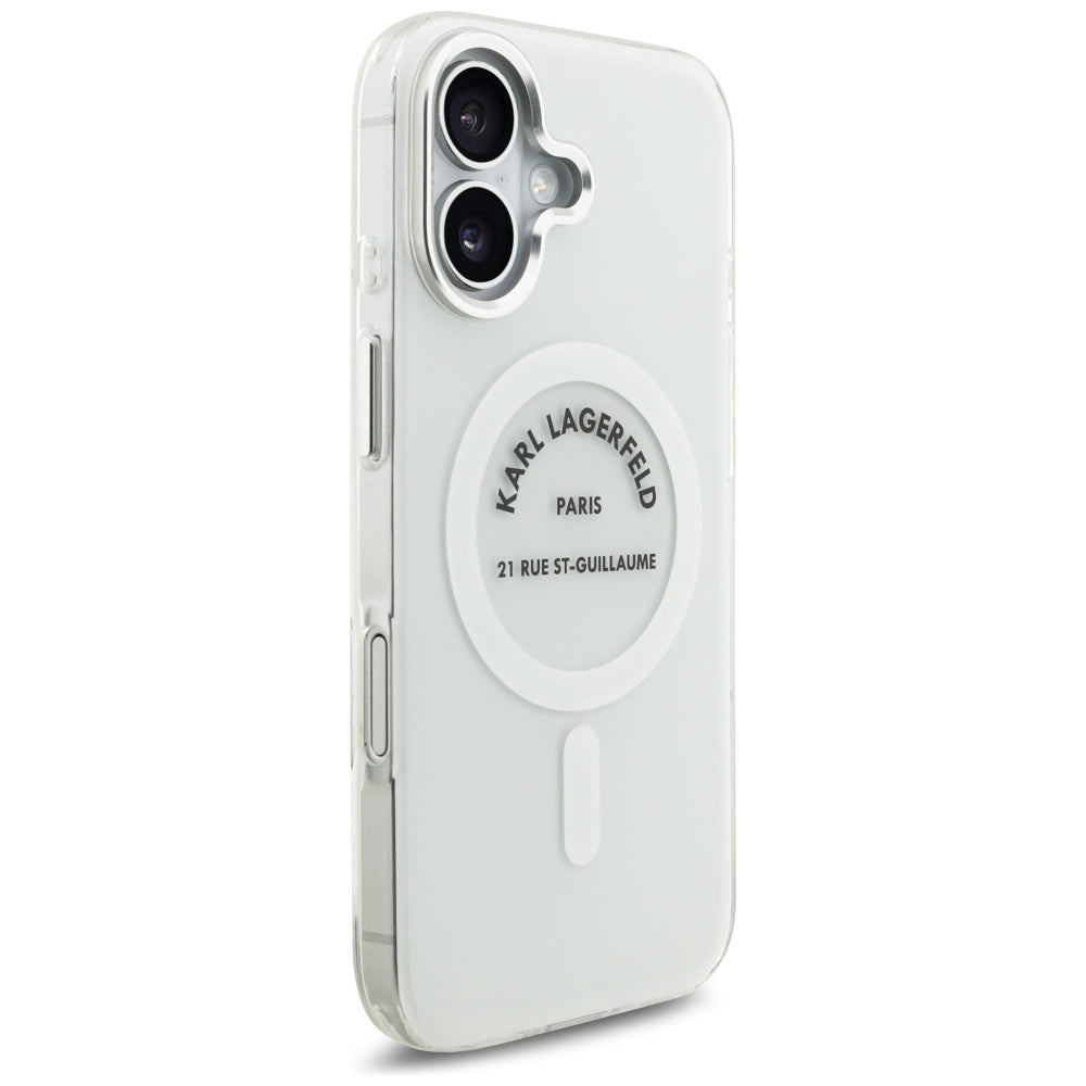 Karl Lagerfeld IML Karl RSG Logo MagSafe Case for iPhone 17 - Transparent_3