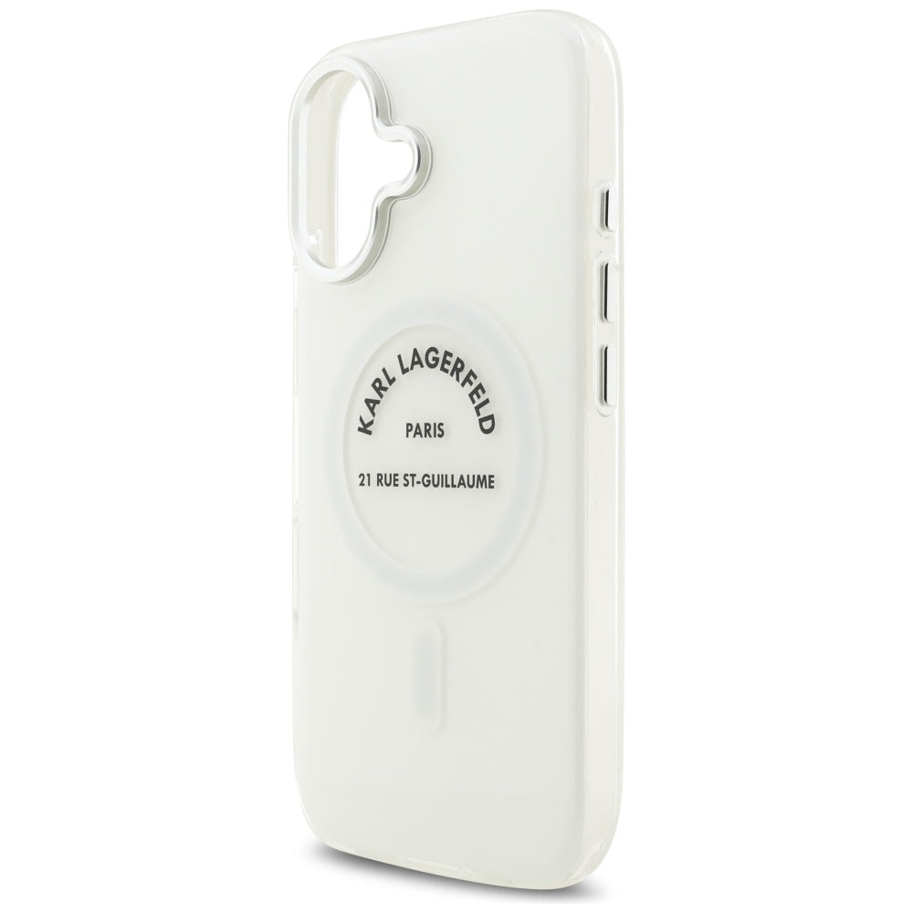 Karl Lagerfeld IML Karl RSG Logo MagSafe Case for iPhone 17 - Transparent_5