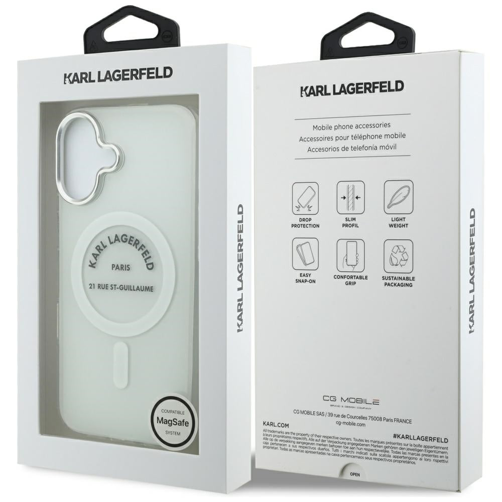 Karl Lagerfeld IML Karl RSG Logo MagSafe Case for iPhone 17 - Transparent_7