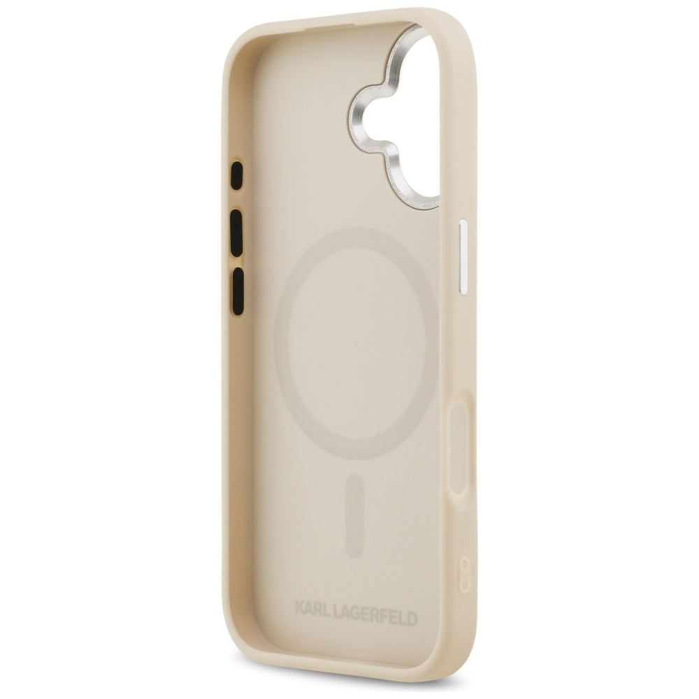 Karl Lagerfeld Karl & Choupette Pins MagSafe Case for iPhone 17 - Beige_6