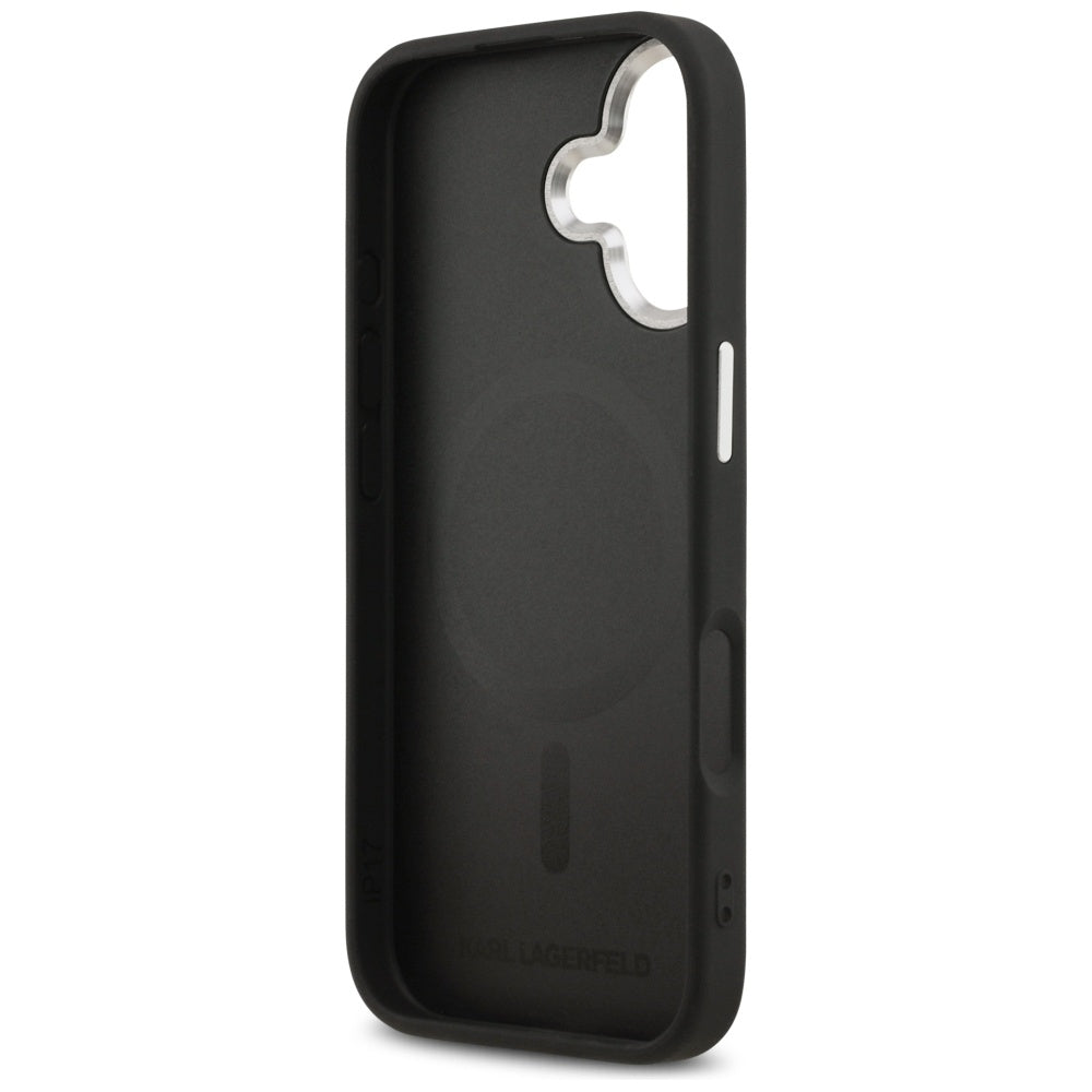 Karl Lagerfeld Karl & Choupette Pins MagSafe Case for iPhone 17 - Black_6