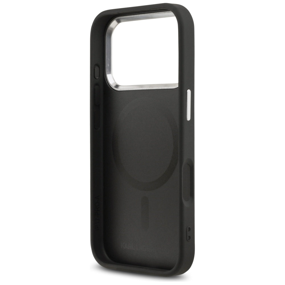 Karl Lagerfeld Karl & Choupette Pins MagSafe Case for iPhone 17 Pro - Black_6