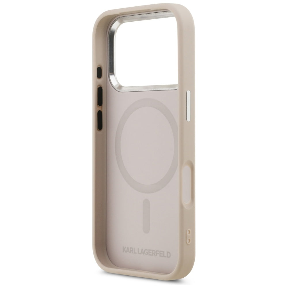 Karl Lagerfeld Karl & Choupette Pins MagSafe Case for iPhone 17 Pro - Pink_6