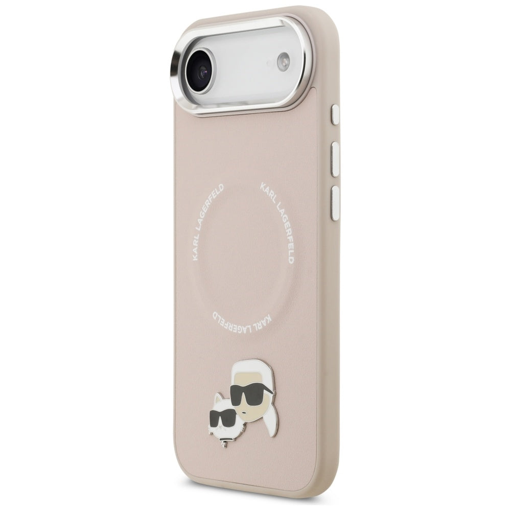 Karl Lagerfeld Karl & Choupette Pins MagSafe Case for iPhone Air Pink_1
