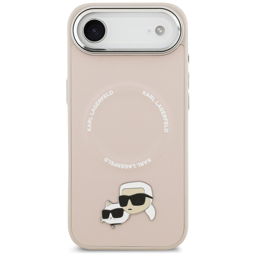 Karl Lagerfeld Karl & Choupette Pins MagSafe Case for iPhone Air Pink_2