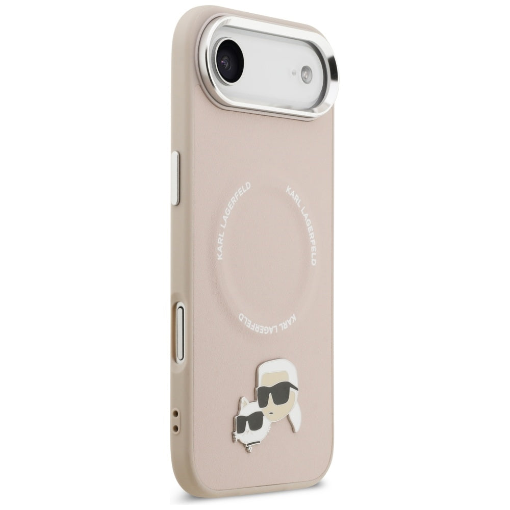 Karl Lagerfeld Karl & Choupette Pins MagSafe Case for iPhone Air Pink_3