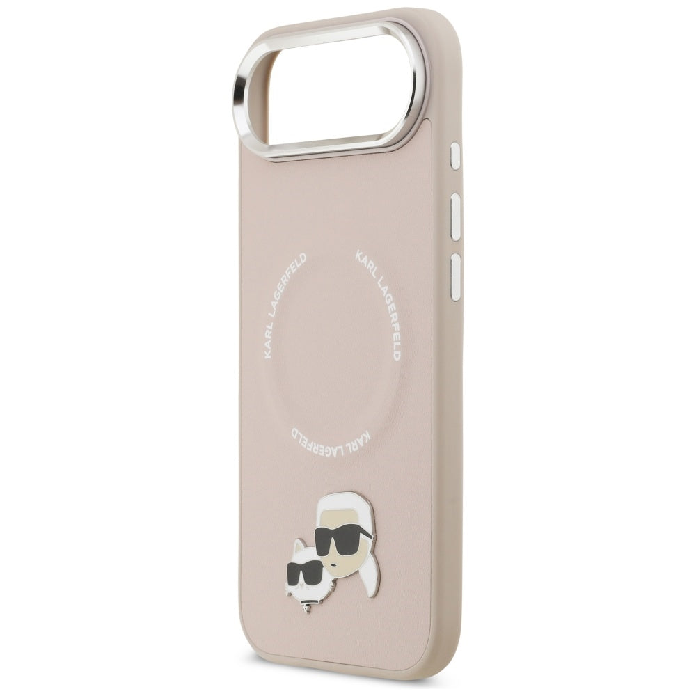 Karl Lagerfeld Karl & Choupette Pins MagSafe Case for iPhone Air Pink_5