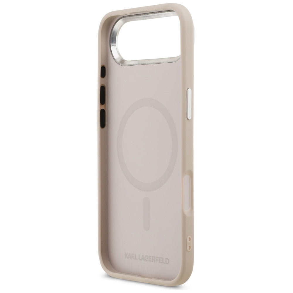Karl Lagerfeld Karl & Choupette Pins MagSafe Case for iPhone Air Pink_6