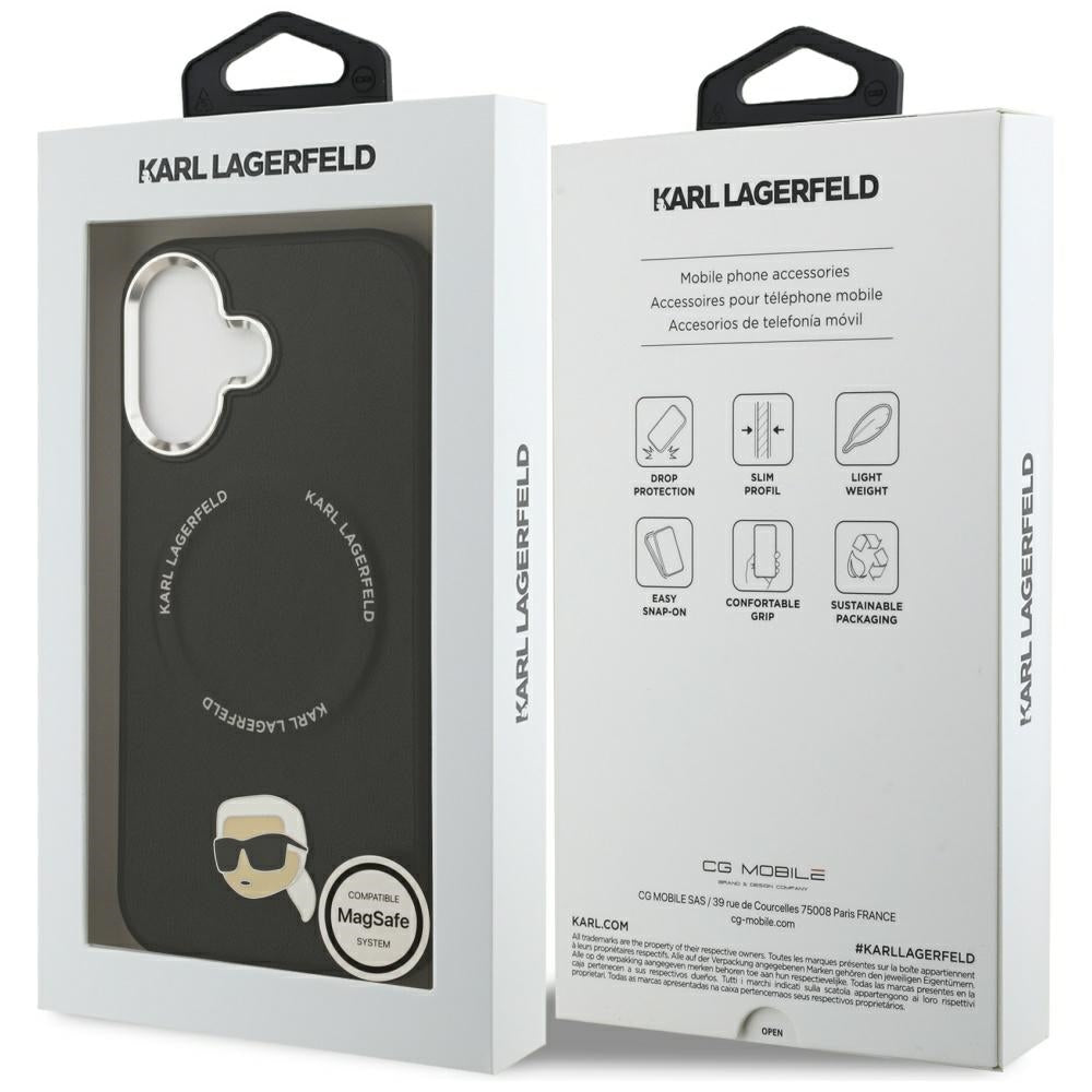 Karl Lagerfeld Karl Pin MagSafe Case for iPhone 17 - Black_7