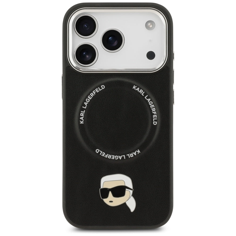 Karl Lagerfeld Karl Pin MagSafe Case for iPhone 17 Pro Max - Black_2