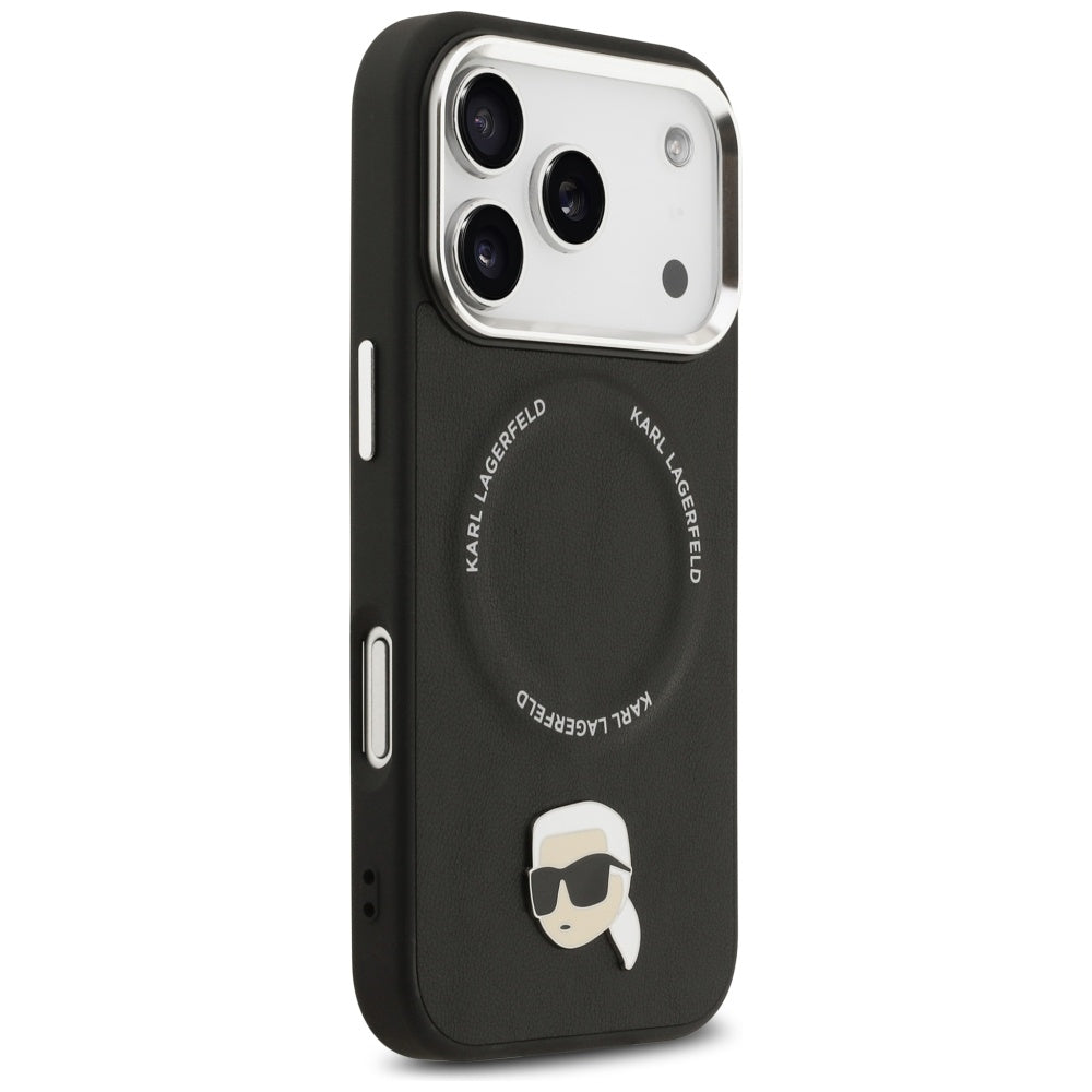 Karl Lagerfeld Karl Pin MagSafe Case for iPhone 17 Pro Max - Black_3